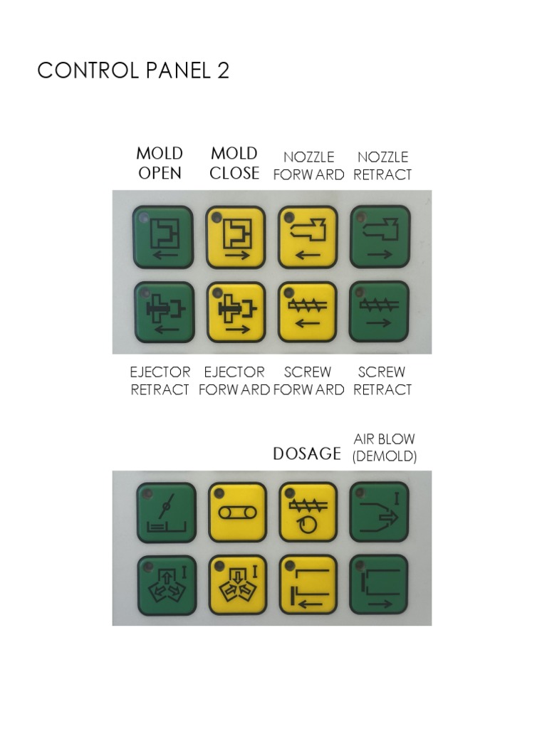 Control Panel 2: Mold Close Mold Open | PDF | Science & Mathematics