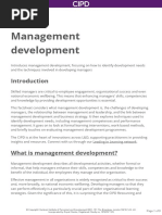 Management Development: Incorporated by Royal Charter, Registered Charity No. 1079797 123