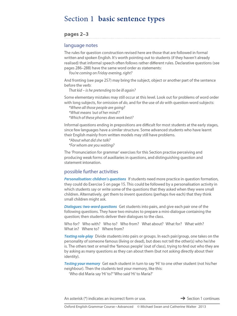 Advanced English Grammar Insights | PDF | Question | English Language