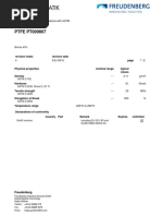 Material PTFE PT009807: Technical Data Sheet in Accordance With ASTM