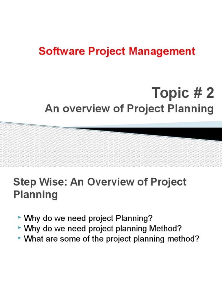 Overview of Project Planning in SPM | PDF | Project Management | Business