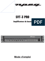 Manuel SVT-3 PRO - Mode D'emploie