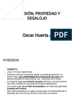 Posesión, Propiedad Y Desalojo: Oscar Huerta Ayala