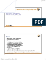Statistics For Decision Making in Python: Session 2, Lecture 3 V Shekhar Avasthy, 28 Jan, 2022
