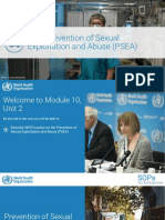 Prevention of Sexual Exploitation and Abuse (PSEA) : WHO / Lindsay Mackenzie