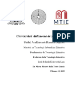 Evolucion de La Tecnologia Educativa - Jose de Jesus Echeverria Lara