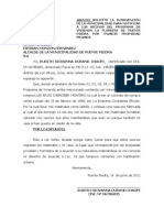 Asunto Solicito La Intervención de La Municipalidad para Notificar A Los Vecinos Del Programa de