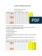 Cómo realizar mi tabla de frecuencias