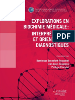 Explorations en Biochimie Medicale Sommaire