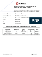 MSDS Masilla en Polvo Gyplac