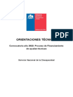 Orientaciones Técnicas para Financiamiento de Ayudas Técnicas Año 2022