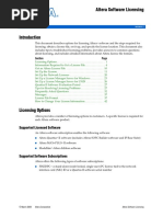 Altera Software Licensing: Section