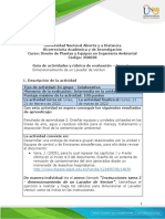 Guia de Actividades y Rúbrica de Evaluación - Tarea 2 Dimensionamiento de Un Lavador de Venturi