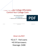 How To Make College Affordable: Control Your College Costs