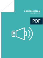 Tarif Sonorisation 2019