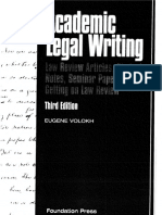 8- VOLOKH, E- Academic Legal Writing
