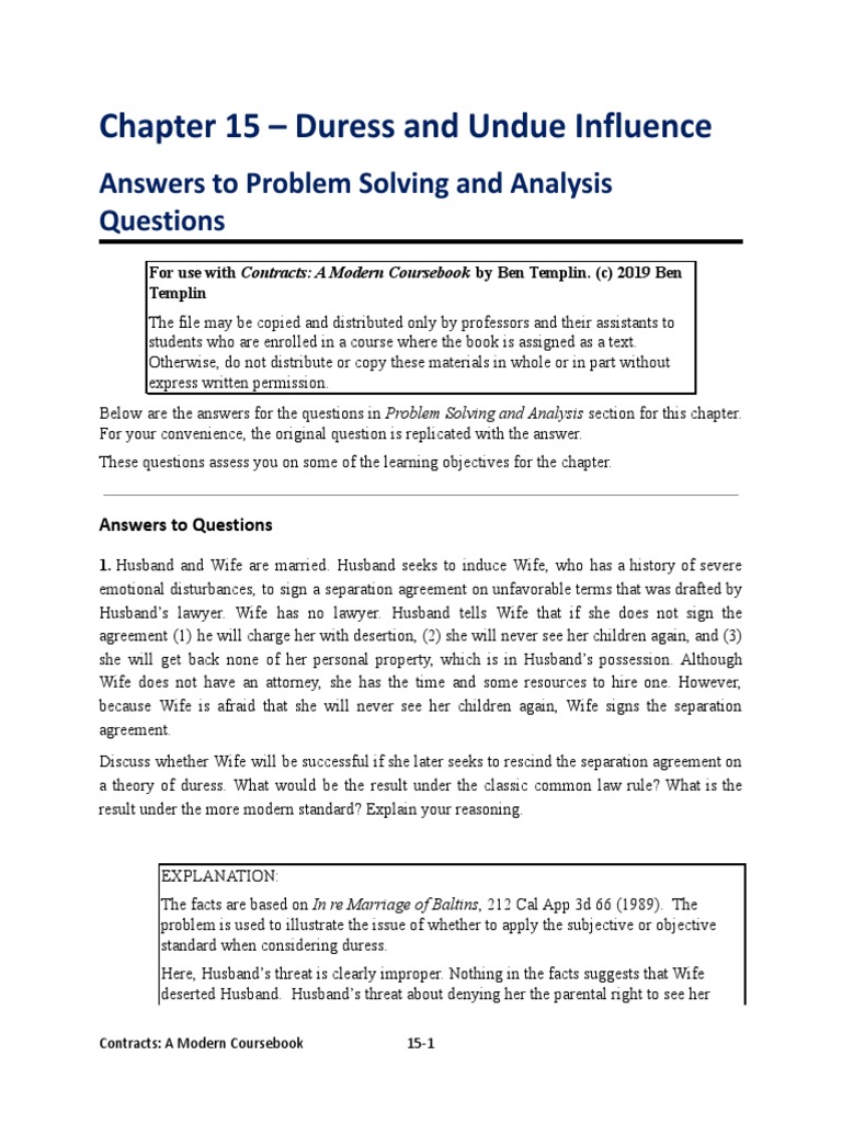 CH15 - Answers To End of Chapter Problems.2e | PDF | Tort | Lawsuit