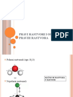 Pravi Rastvori I Osobine Pravih Rastvora