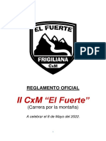 Reglamento Oficial II CXM El Fuerte