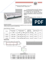 Cortinas de aire comerciales CAF de 36, 48 y 60 pulgadas