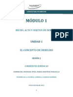 Corrientes jurídicas y valores en el derecho