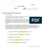 Unit Test 4-5-6 Elementary