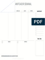 Planificador Semanal PDF Minimalista
