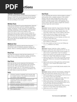 LG5e LG5 Test Instructions