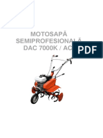 Manual Utilizare Motosapa Dac 7000k DAC 7000K Ro