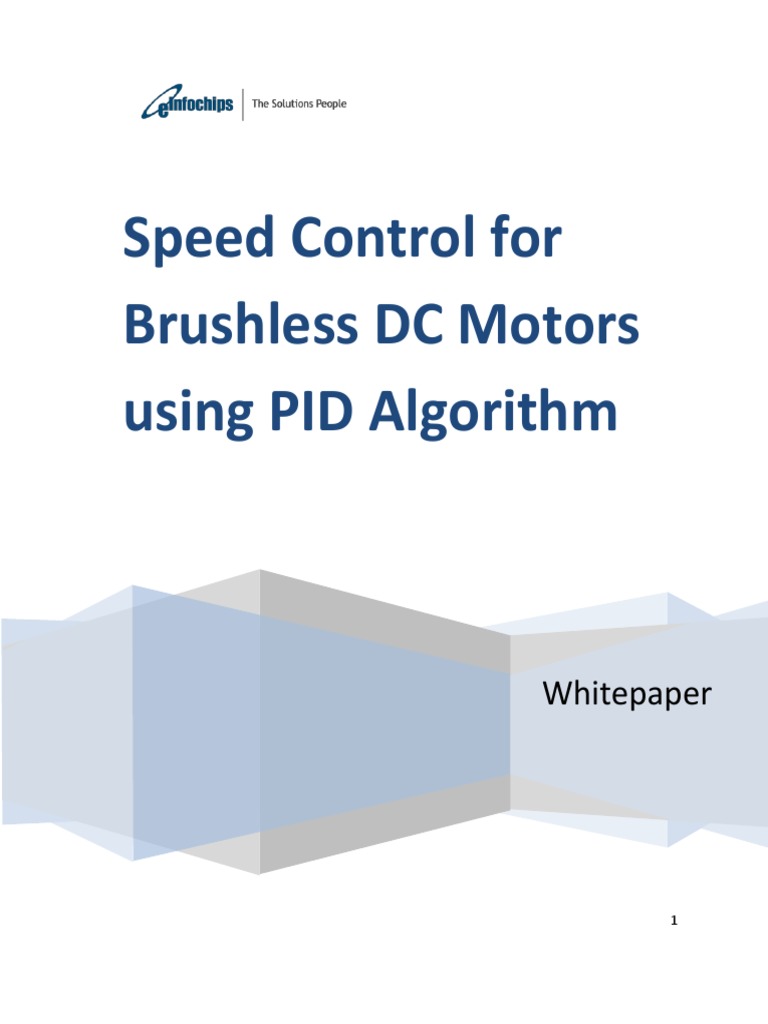 Speed Control For Brushless DC Motor Using PID Algorithm | PDF ...