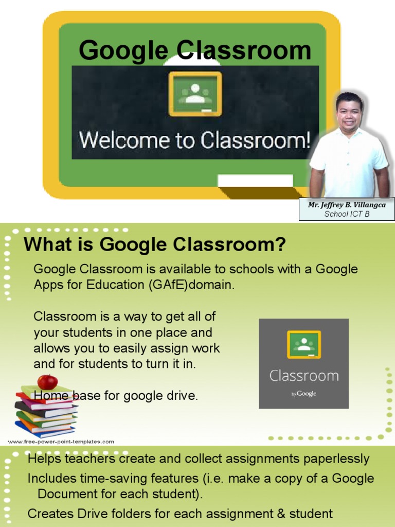 Google Classroom PPT For Teachers | Download Free PDF | Computing
