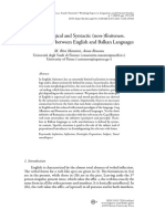 Morphological and Syntactic (Non-) Finiteness. A Comparison Between English and Balkan Languages