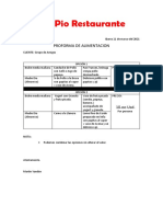 Proforma Alimentacion Cuicocha