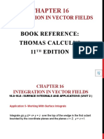 Integration in Vector Fields: Book Reference: Thomas Calculus 11 Edition