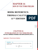 Integration in Vector Fields: Book Reference: Thomas Calculus 11 Edition