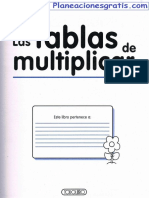 Tablas de Multiplicar (1)