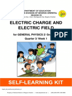 Electric Charge and Electric Field: For GENERAL PHYSICS 2/ Grade 12/ Quarter 3/ Week 1