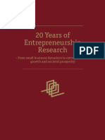 20 Years of Entrepreneurship Research