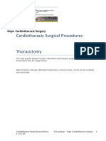 Cardiothoracic Surgical Procedures