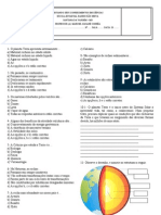Atividade Estrutura Da Terra e Rohcas