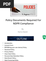 Policy Documents Required For NDPR Compliance