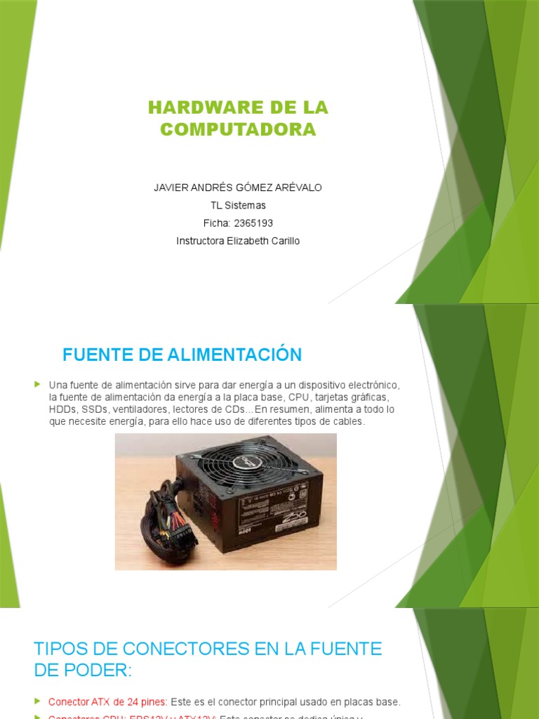 Hardware de La Computadora | PDF | Hardware de la computadora | Unidad ...