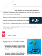 F18. Sinais e ondas. Ondas transversais e ondas longitudinais. Ondas mecânicas e ondas eletromagnéticas