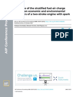 Influence of The Stratified Fuel-Air Charge Pattern On Economic and Environmental Indicators of A Two-Stroke Engine With Spark Ignition