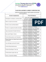 2 - Determine and Validating Trainees Current Competences