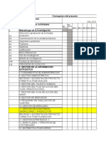 Plantilla Ejemplo de Cronograma y Oresupuesto