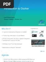 Introduction To Docker: Ajeet Singh Raina Docker Captain - Docker, Inc