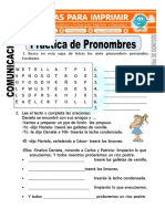 Ficha de Practica de Pronombres Para Segundo de Primaria (1)