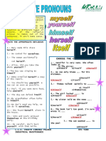 Activity 2 Reflexive - Pronouns Exercise