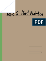 Unit 6. Plant Nutrition Syllabus Notes
